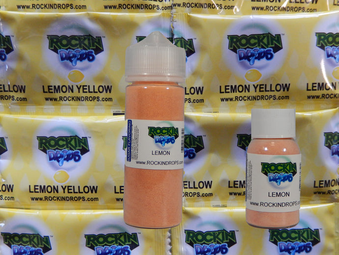 RockinDrops Concentrated Floss Sugar Flavoring - Lemon Yellow