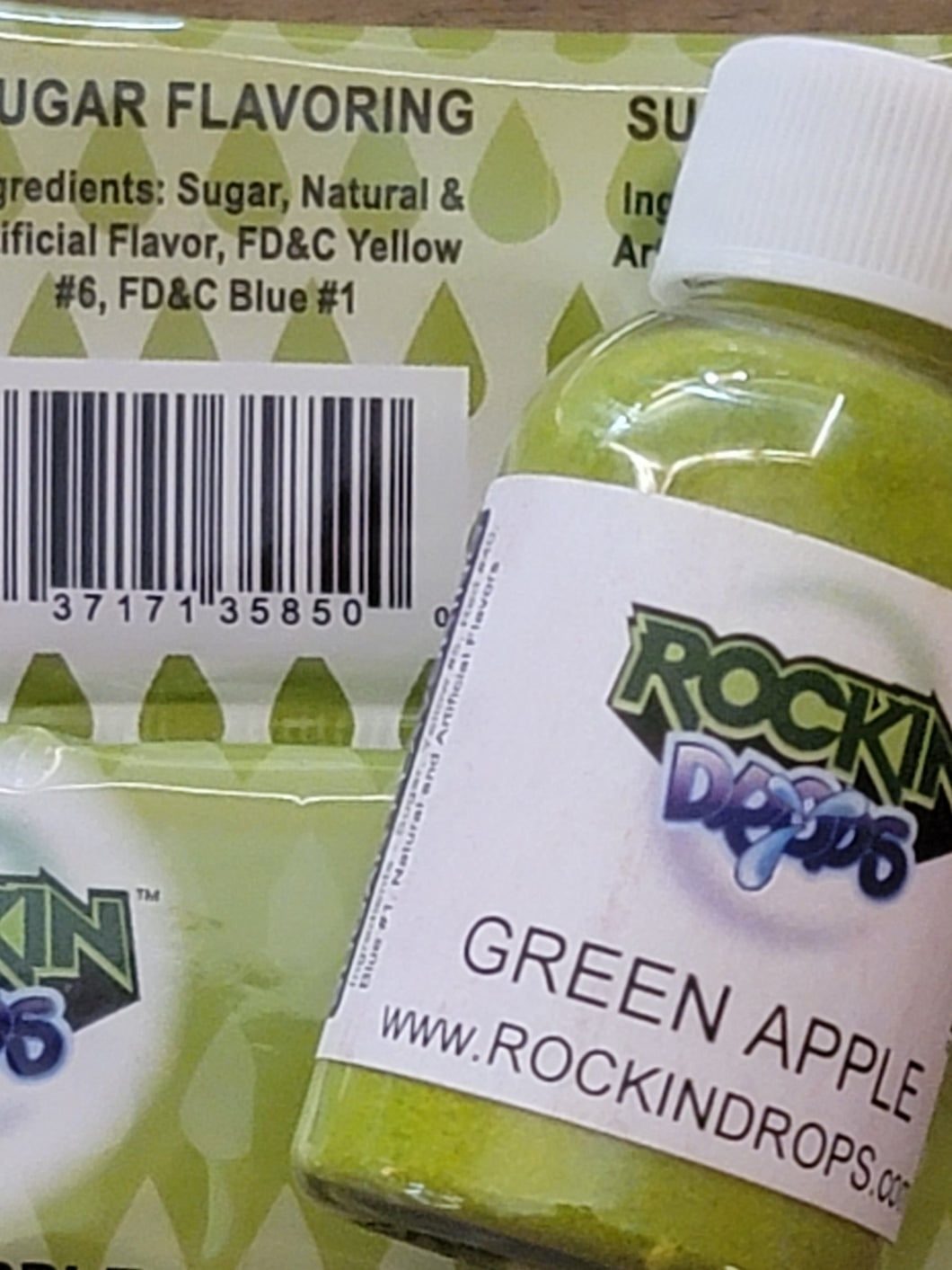 RockinDrops Concentrated Floss Sugar Flavoring - Green Apple